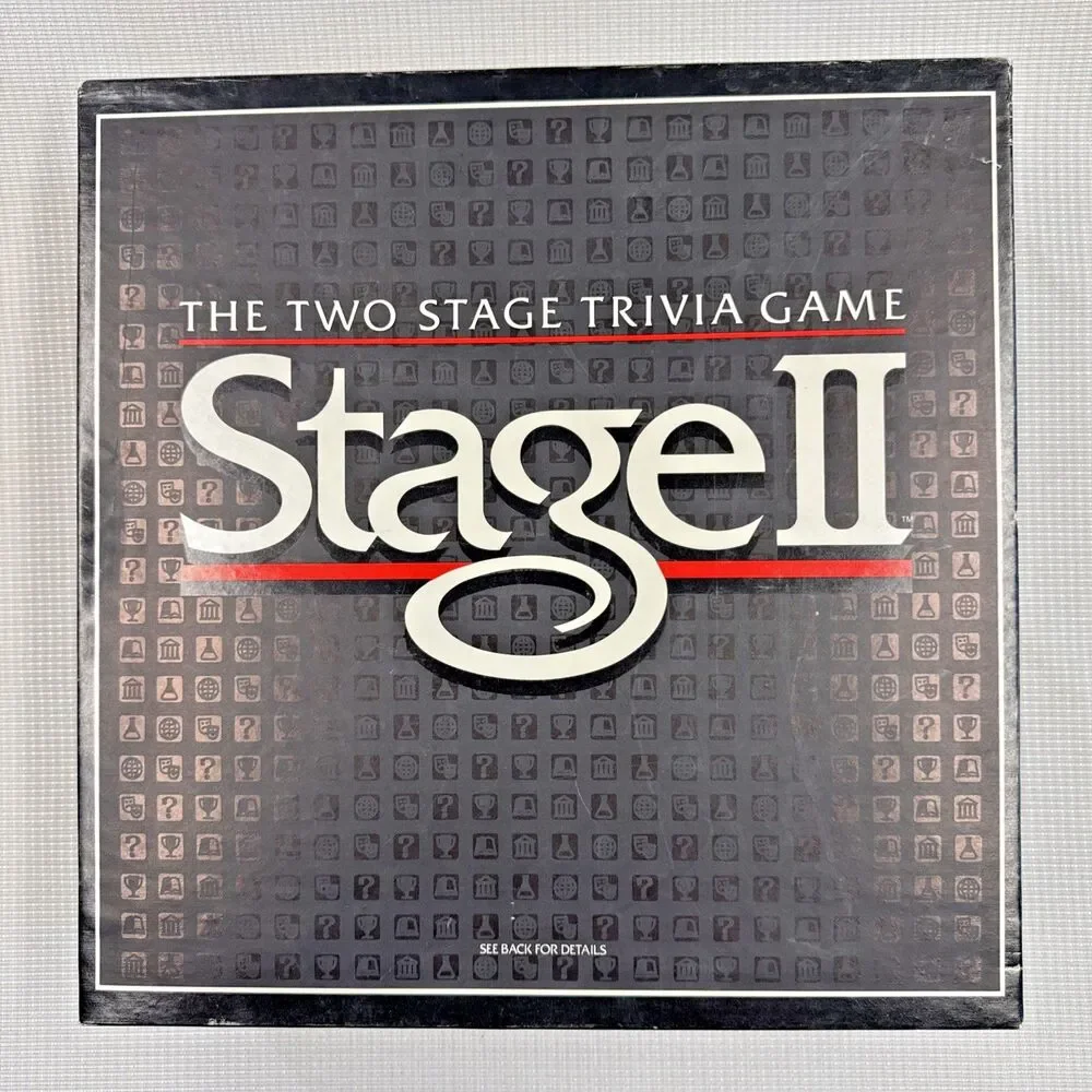 Vintage 1985 Milton Bradley Stage II Trivia Board Game - Word Game - New